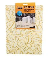 Коврик для сушки посуды Рыжий кот NWM-01 31х46см (1/12/48)