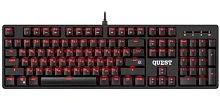Клавиатура проводная Defender GK-596 Quest игровая USB 1.5м черный (1/10)