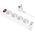 Разветвитель HOCO NS1 Aura 4р.С/З 16A 2USB/Type-C PD3.0 белый (1/30)