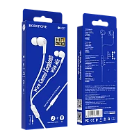 Наушники внутриканальные Borofone BM37 с микр. белый (1/76/304)