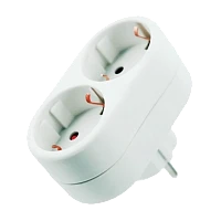 Разветвитель Старт SA 2р.С/З 16A с защитой от детей белый (1/50/200)