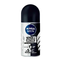 Дезодорант мужской Nivea черное и белое Original роликовый 50мл (1/30)