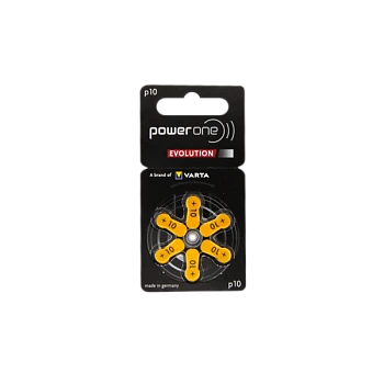 Батарейка PowerOne ZA10 Evolution BL6 Zinc Air 1.45V (6/60/300)