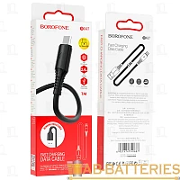 Кабель Borofone BX47 USB (m)-microUSB (m) 1м 2.4A ПВХ черный (1/360)
