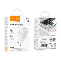 Сетевое З/У HOCO C146A Type-C 20W белый (1/30/180)