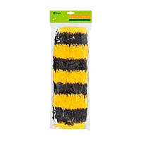 Мочалка для тела Банные штучки "Шмель" 40см x 15см черный желтый (1/30)