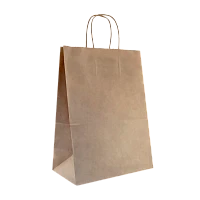 Пакет Aviora 35см x 26см бумага 70г/м2 с кручеными ручками крафт