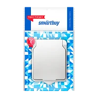 Розетка Smartbuy "Сатурн" 1гн. 16A С/З пластик с крышкой белый