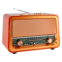 Радиоприемник DEESPI S1214 RE-05 пластик BT/AM/FM/SW/USB/AUX/MicroSD РЕТРО-стиль