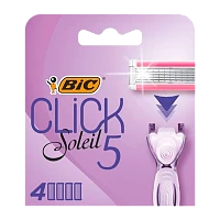 Сменные кассеты BIC "CLICK 5" 5 лезвий 4шт. (4/96)