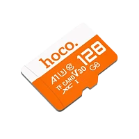 Карта памяти microSD HOCO 128GB Class10 A1 UHS-I (U3) 100 МБ/сек V30 (1/100)