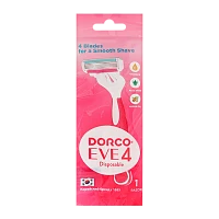 Бритва одноразовая DORCO "EVE4 SHAI Vanilla" 4 лезвия 1шт. (1/10)