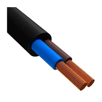 Кабель электрический МарПосад ПВС 2 х 0,75 кв.мм НЕ ГОСТ черный бухта 200м (цена за 1м.)