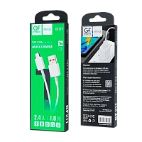 Кабель GFPower 21T USB (m)-Type-C (m) 1м 2.4A ПВХ белый (1/200/800)