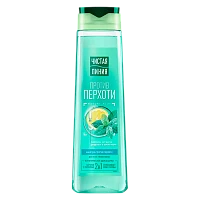 Шампунь Чистая линия Против перхоти 400мл с ментолом, мятой и пребиотиками (1/12)