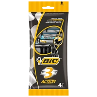 Бритва одноразовая BIC "БИК 3 Экшен" 3 лезвия 4шт. (1/20)