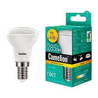 Лампа светодиодная Camelion R39 E14 4W 3000К 170-265V рефлектор матовая (1/10/100)