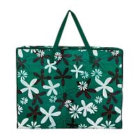 Сумка на молнии Рыжий кот  40х45х18см зеленый (1/12/240)