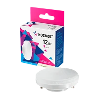 Лампа светодиодная Космос GX53 12W 3000К 220V рефлектор матовая (1/10/100)