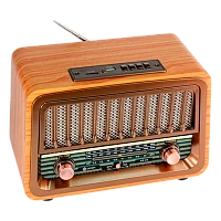 Радиоприемник DEESPI S1213 RE-04 пластик BT/AM/FM/SW/USB/AUX/MicroSD РЕТРО-стиль