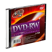 Диск DVD-RW VS 4.7GB 4x 5шт. SlimCase (5/200)