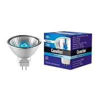 Лампа галогенная Camelion MR16 GU5.3 50W 3500К 220-240V софит 50мм прозрачная (1/10/200)