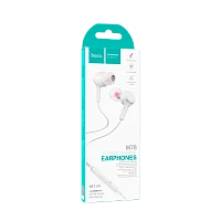 Наушники внутриканальные HOCO M78 с микр. белый (1/31/310)