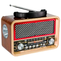 Радиоприемник DEESPI S1212 RE-03 пластик BT/AM/FM/SW/USB/AUX/MicroSD РЕТРО-стиль