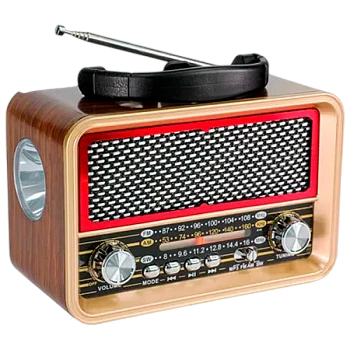 Радиоприемник DEESPI S1212 RE-03 пластик BT/AM/FM/SW/USB/AUX/MicroSD РЕТРО-стиль