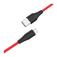 Кабель HOCO X32 USB (m)-microUSB (m) 1м 2.0A силикон красный (1/33/330)