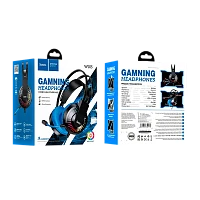 Наушники полноразмерные HOCO W105 с микр. игровые синий (1/30)