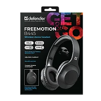 Наушники полноразмерные Defender B445 FreeMotion bluetooth 5.4 с микр. черный (1/24)