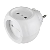 Разветвитель Volsten Si 1/3C-Wh 3р.Б/З 10A белый (1/10/150)