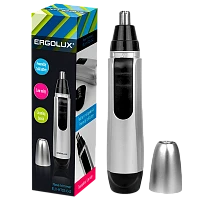 Триммер для носа и ушей Ergolux ELX-HT02-C42 серебристый (1/96)