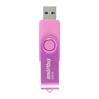 Флеш-накопитель Smartbuy Twist 64GB USB2.0 пластик розовый 