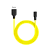 Кабель HOCO X21 Plus USB (m)-Lightning (m) 1.0м 2.4A силикон черный желтый (1/28/168)