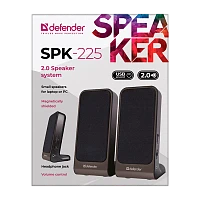Колонки 2.0 Defender SPK-225 4W USB черный (1/60)