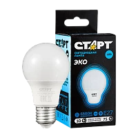 Лампа светодиодная Старт GLS E27 10W 6500К 220V груша Black матовая (1/10/100)