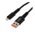 *Кабель GoPower GP02L USB (m)-Lightning (m) 1.0м 2.4A нейлон черный (1/200/800) 