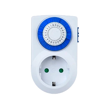 Таймер механический GoPower Timix 01 16A 3600W 24ч/30мин (1/12/48)