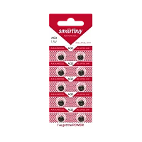 Батарейка Smartbuy G3/LR736/LR41/392A/192 BL10 Alkaline 1.5V (10/100/2000)