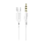 Кабель AUX Borofone BL18 Jack 3.5mm (m)-Type-C (m) 1.0м силикон белый (1/63/252)