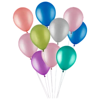 Набор воздушных шаров Волшебная страна "Хром" 10шт. ассорти (1/12)