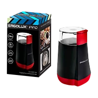 Кофемолка Ergolux ELX-CG02-С43 PRO электрическая черный красный (1/24)