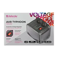 Стабилизатор напряжения Defender AVR Typhoon 1000 320W 2 розетки (1/4)