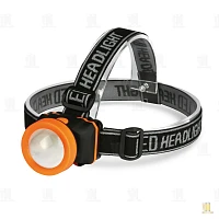 Фонарь налобный Smartbuy SBF-HL029 3W COB от батареек IP44 3 режима черный (1/120)