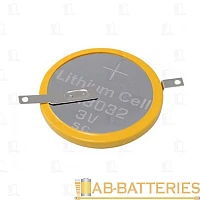 Батарейка ET CR3032-VC3 BL1 3-ножки, вертикальный монтаж, литиевый элемент, 3V (1/20)