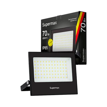 Прожектор светодиодный Supermax 70W IP65 6500К дневной (1/30)
