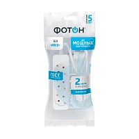 Удлинитель Фотон 16-23Е 3р.С/З 16A 2.0м ПВС 3x1мм² белый (1/20)