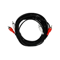 Кабель ENERGY POWER 2xRCA (m)-2xRCA (m) 5.0м ПВХ черный в пакете (1/300)